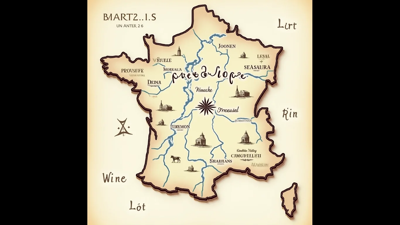 Carte de la Provence viticole